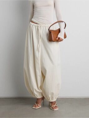 OAK + FORT RELAXED BALLOON FIT COTTON PANTS